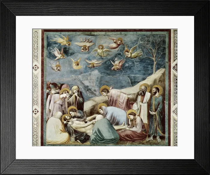 Framed Print : Giotto di Bondone (1267-1337). Scenes from the Life of Christ: Lamentation. 1304-1306. ITALY. Padua. Scrovegni Chapel. Renaissance art. Trecento. Fresco Framed Print : Giotto di Bondone (1267-1337). Scenes from the Life of Christ: Lamentation. 1304-1306. ITALY. Padua. Scrovegni Chapel. Renaissance art. Trecento. Fresco