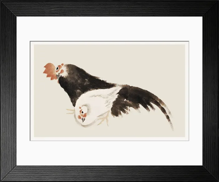 Framed Print : HOKUSAI, Katsushika (1760-1849). Cocks. Japanese art. Ukiyo-e school. Painting. AISA / Everett Collection**US SALES ONLY** Framed Print : HOKUSAI, Katsushika (1760-1849). Cocks. Japanese art. Ukiyo-e school. Painting. AISA / Everett Collection**US SALES ONLY**