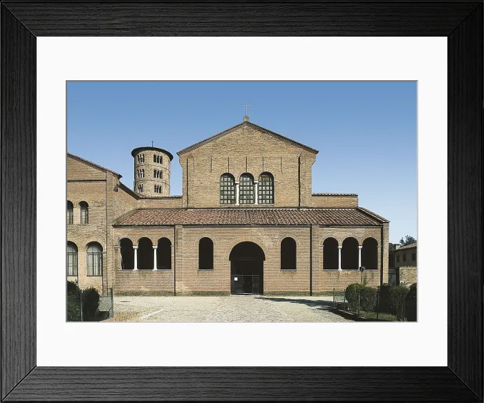 Framed Print : Basilica of Sant'Apollinare Nuovo. 6th c. ITALY. EMILIA-ROMAGNA. Ravenna. San Apollinare Nuovo. To left. Early Byzantine art. AISA / Everett Collection**US SALES ONLY**
