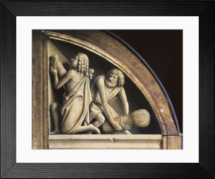 Framed Print : EYCK, Jan van (1390-1441); EYCK, Hubert van (1370-1426). The Ghent Altarpiece or Adoration of the Mystic Lamb. 1425-1432. BELGIUM. Ghent. Saint Bavo Cathedral. Flemish art Framed Print : EYCK, Jan van (1390-1441); EYCK, Hubert van (1370-1426). The Ghent Altarpiece or Adoration of the Mystic Lamb. 1425-1432. BELGIUM. Ghent. Saint Bavo Cathedral. Flemish art
