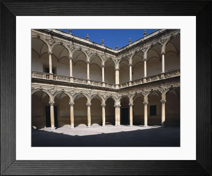 Framed Print : SPAIN. VALENCIA. ALICANTE. Orihuela. Cloister of the church of Santo Domingo (17th c.). Ancient literary university. Renaissance art. Architecture