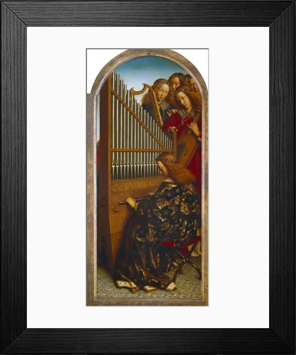 Framed Print : EYCK, Jan van (1390-1441); EYCK, Hubert van (1370-1426). The Ghent Altarpiece or Adoration of the Mystic Lamb. 1425-1432. BELGIUM. Ghent. Saint Bavo Cathedral