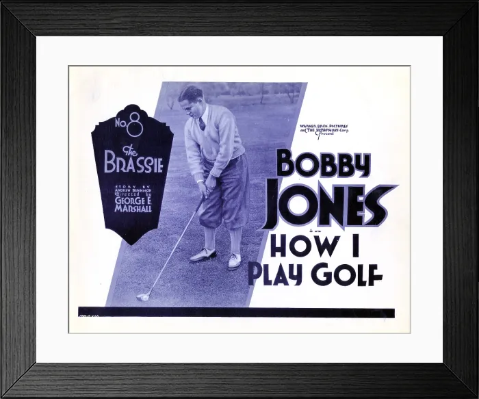 Framed Print : HOW I PLAY GOLF, Bobby Jones in Episode No. 8-The Brassie, 1931