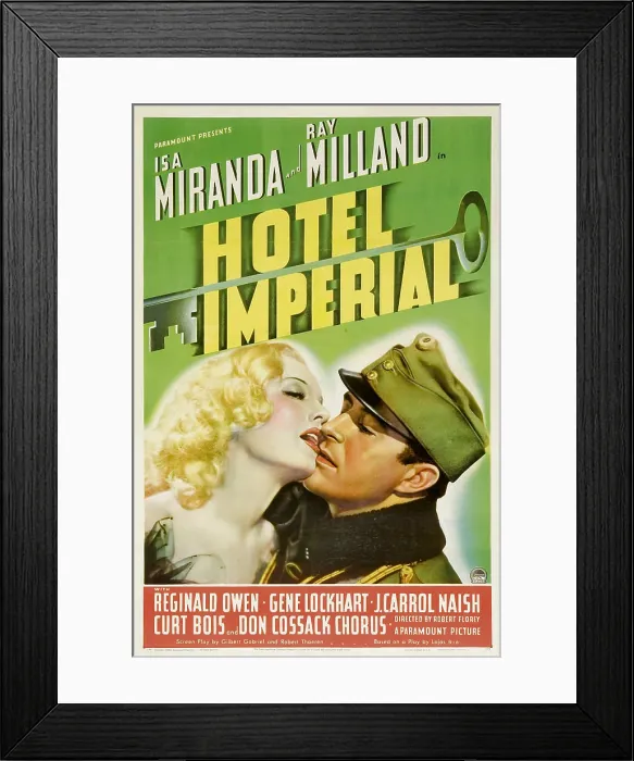 Framed Print : HOTEL IMPERIAL, from left: Isa Miranda, Ray Milland, 1939 Framed Print : HOTEL IMPERIAL, from left: Isa Miranda, Ray Milland, 1939