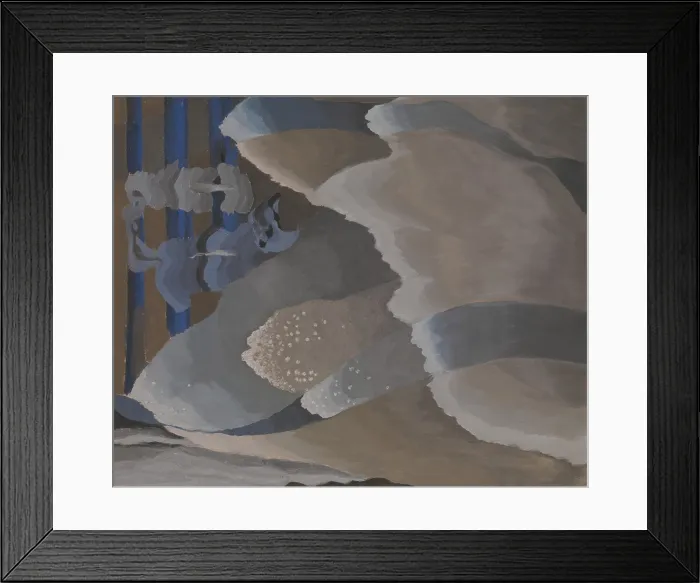 Framed Print : REACHING WAVES, by Arthur Dove, 1929, American painting, oil and aluminum paint on canvas
