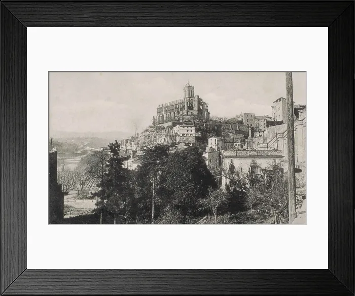 Framed Print : SPAIN. Manresa. Spain. Manresa. The city and the cathedral of Santa Maria in the background. AISA / Everett Collection**US SALES ONLY**
