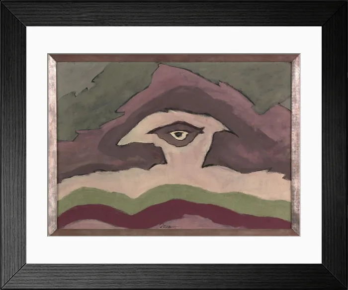 Framed Print : STORM CLOUDS, by Arthur Dove, 1935, American painting, wax emulsion on canvas in artist-made frame