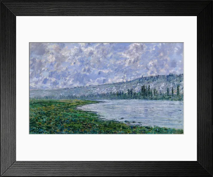 Framed Print : The Seine at Vetheuil, by Claude Monet, 1880, French impressionist painting, oil on canvas