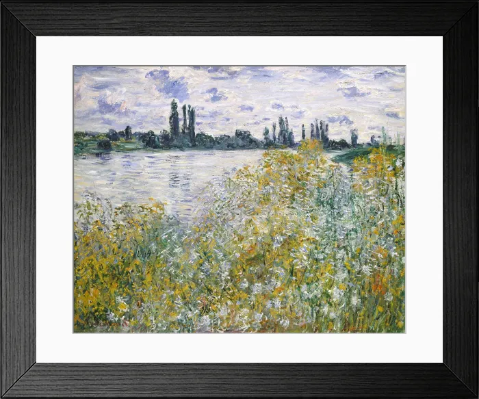 Framed Print : Ile aux Fleurs near Vetheuil, by Claude Monet, 1880, French impressionist painting, oil on canvas Framed Print : Ile aux Fleurs near Vetheuil, by Claude Monet, 1880, French impressionist painting, oil on canvas