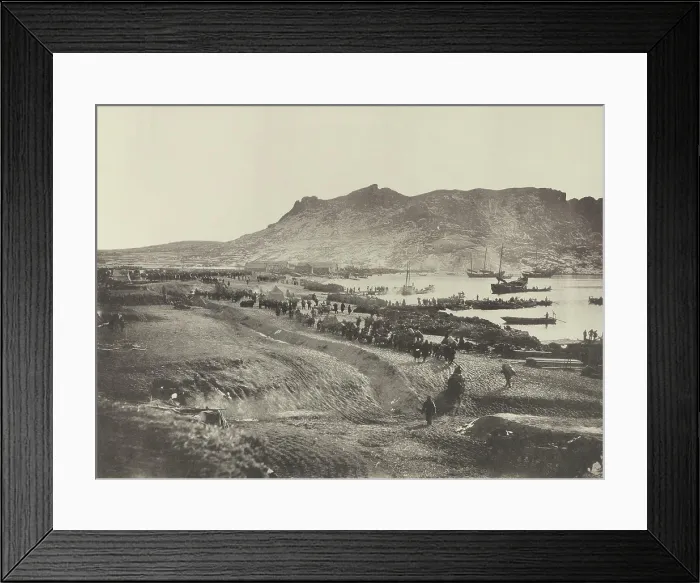 Framed Print : Japanese Army begins the march from Yungching to attack Weihaiwei on Jan. 26, 1895