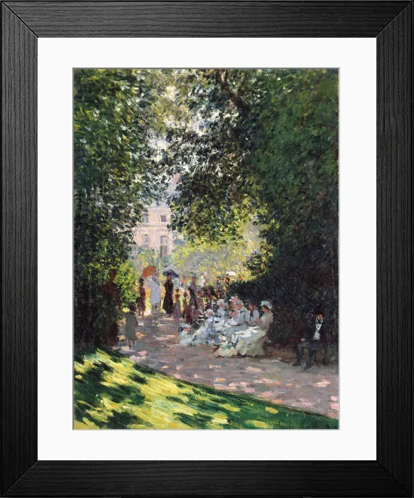 Framed Print : The Parc Monceau, by Claude Monet, 1878, French impressionist painting, oil on canvas Framed Print : The Parc Monceau, by Claude Monet, 1878, French impressionist painting, oil on canvas