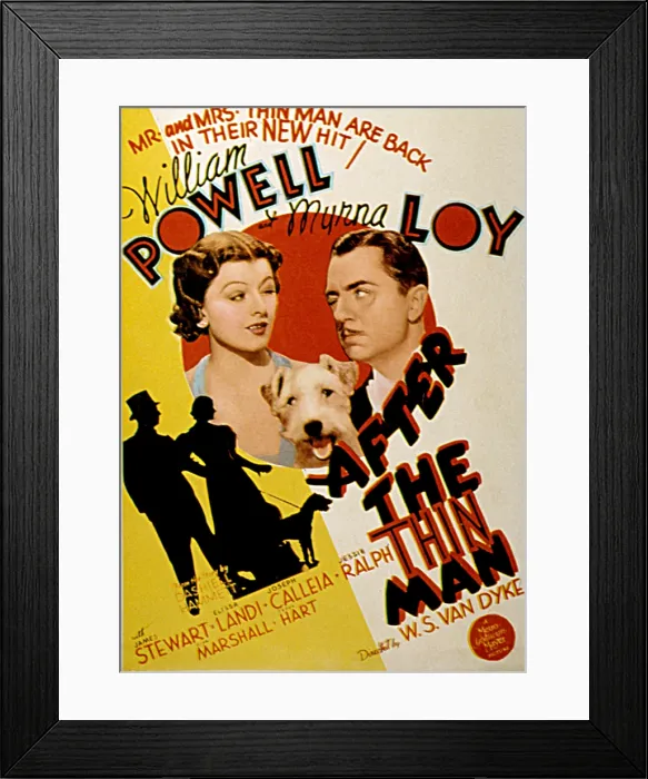 Framed Print : AFTER THE THIN MAN, Myrna Loy, Asta, William Powell, 1936