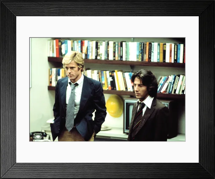 Framed Print : ALL THE PRESIDENT'S MEN, Robert Redford, Dustin Hoffman, 1976