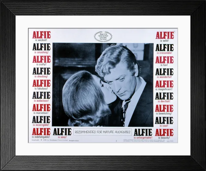 Framed Print : ALFIE, Michael Caine, 1966