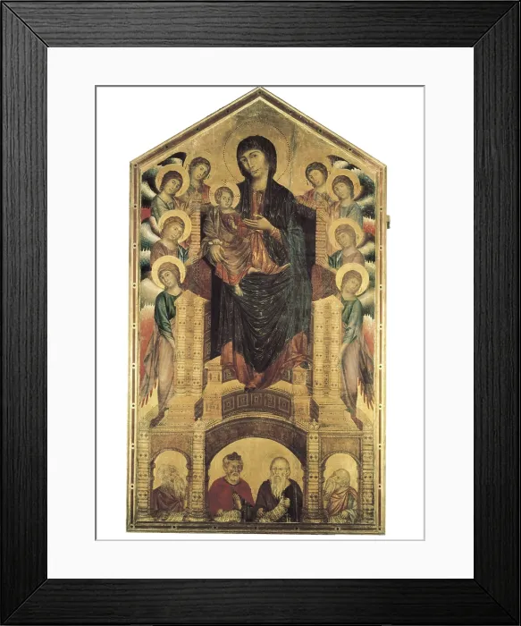 Framed Print : AISA / Everett Collection CIMABUE, Cenni di Pepi, also called (1240-1302). Santa Trinita Madonna (Madonna di Santa Trinita). ca. 1285 - ca. 1286 Framed Print : AISA / Everett Collection CIMABUE, Cenni di Pepi, also called (1240-1302). Santa Trinita Madonna (Madonna di Santa Trinita). ca. 1285 - ca. 1286
