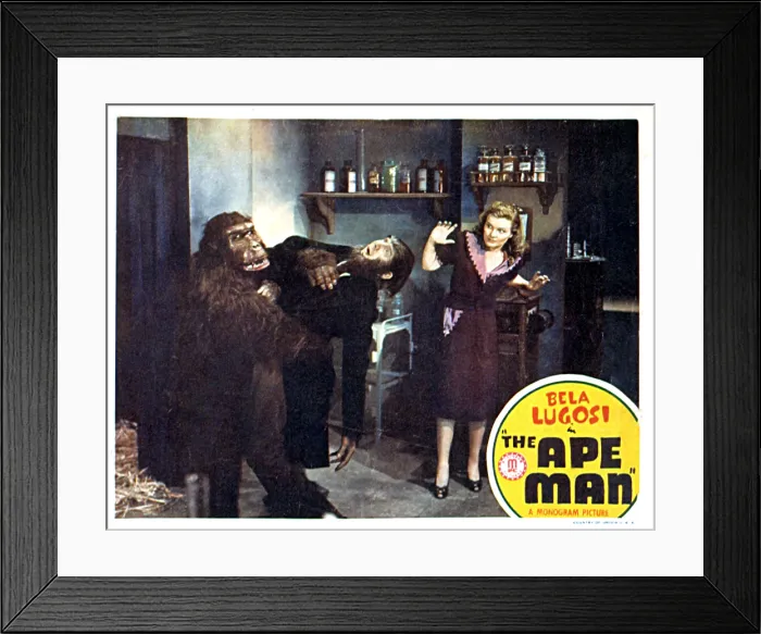 Framed Print : THE APE MAN, from left: Emil Van Horn, Bela Lugosi, Louise Currie, 1943
