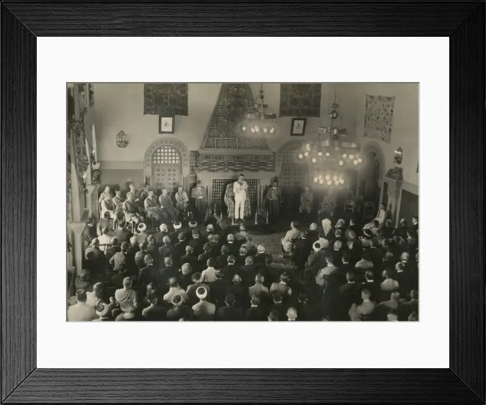 Framed Print : Sir Herbert Samuel, High Commissioner of Palestine, reading a Proclamation on July 7, 1920