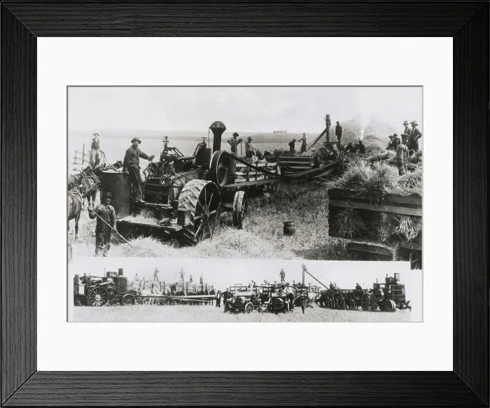 Framed Print : United States (1888). Threshing machines. AISA / Everett Collection**US SALES ONLY**