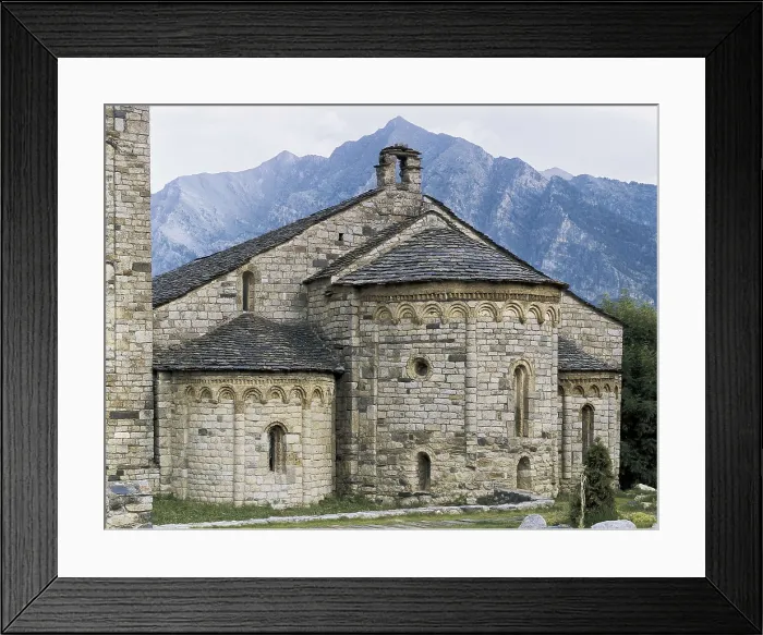 Framed Print : Church of Sant Climent in Tall. ca. 1123. SPAIN. Vall de Bo. Tall. Church of Sant Climent. Romanesque art. Architecture. AISA / Everett Collection**US SALES ONLY**