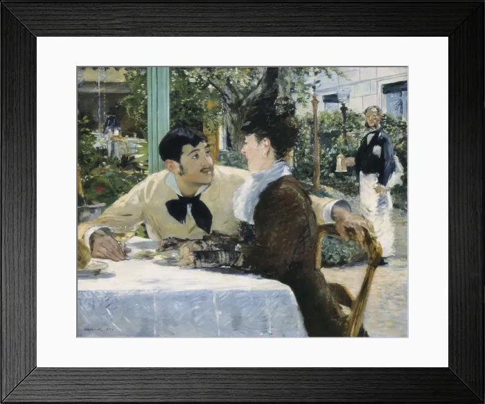 Framed Print : MANET, douard (1832-1883). At Pre Lathuille. 1879. Impressionism. Oil on canvas. BELGIUM. Tournai. Fine Arts Museum. AISA / Everett Collection**US SALES ONLY**