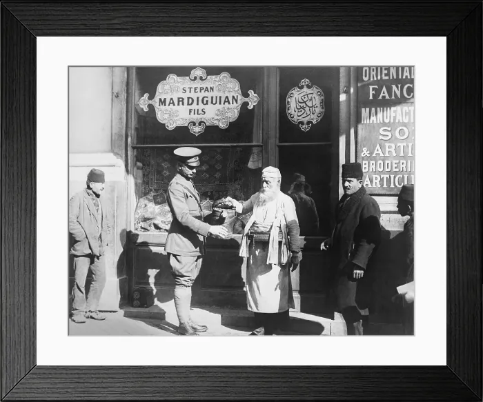 Framed Print : American solider of the Allied post-WW1 occupation forces in Istanbul in 1920 Framed Print : American solider of the Allied post-WW1 occupation forces in Istanbul in 1920