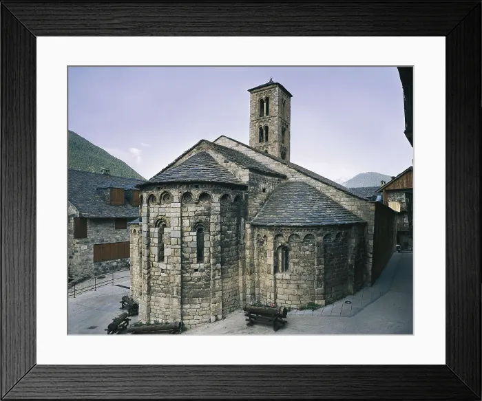 Framed Print : Church of Santa Maria de Tall. ca. 1123. SPAIN. Vall de Bo. Tall. Church of Santa Maria in Cardet. Romanesque art. Architecture. AISA / Everett Collection**US SALES ONLY**