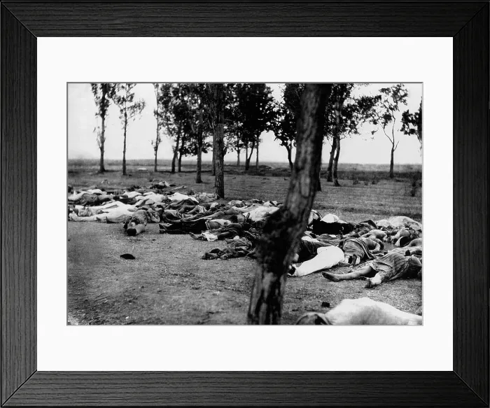 Framed Print : Armenians killed during the Armenian Genocide. Massacre, starvation, and exhaustion destroyed the larger part of the Armenian refugees in 1915 Framed Print : Armenians killed during the Armenian Genocide. Massacre, starvation, and exhaustion destroyed the larger part of the Armenian refugees in 1915