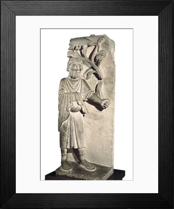 Framed Print : Month of October. 1200-. ITALY. Parma. Baptistry. Lombardian art. It belongs to the cycle of months and seasons. Romanesque art. Sculpture on rock Framed Print : Month of October. 1200-. ITALY. Parma. Baptistry. Lombardian art. It belongs to the cycle of months and seasons. Romanesque art. Sculpture on rock