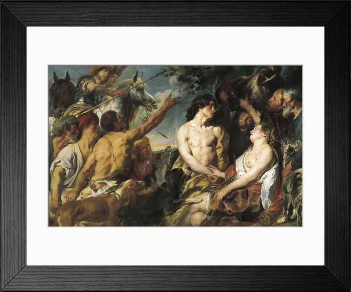 Framed Print : JORDAENS, Jacob (1593-1678). Meleager and Atalanta. ca. 1630. Flemish art. Oil on canvas. SPAIN. Madrid. Prado Museum. AISA / Everett Collection**US SALES ONLY** Framed Print : JORDAENS, Jacob (1593-1678). Meleager and Atalanta. ca. 1630. Flemish art. Oil on canvas. SPAIN. Madrid. Prado Museum. AISA / Everett Collection**US SALES ONLY**