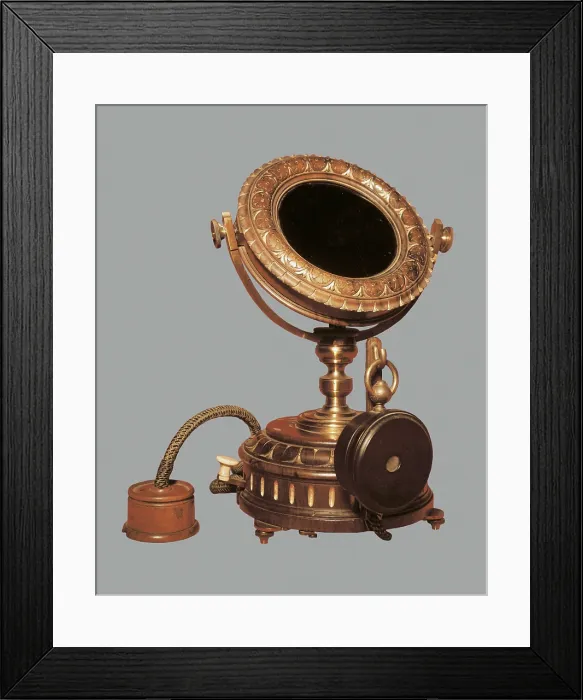 Framed Print : Telephone that belonged to Margherita of Savoy. ITALY. Florence. Museum of History of Science. AISA / Everett Collection**US SALES ONLY** Framed Print : Telephone that belonged to Margherita of Savoy. ITALY. Florence. Museum of History of Science. AISA / Everett Collection**US SALES ONLY**