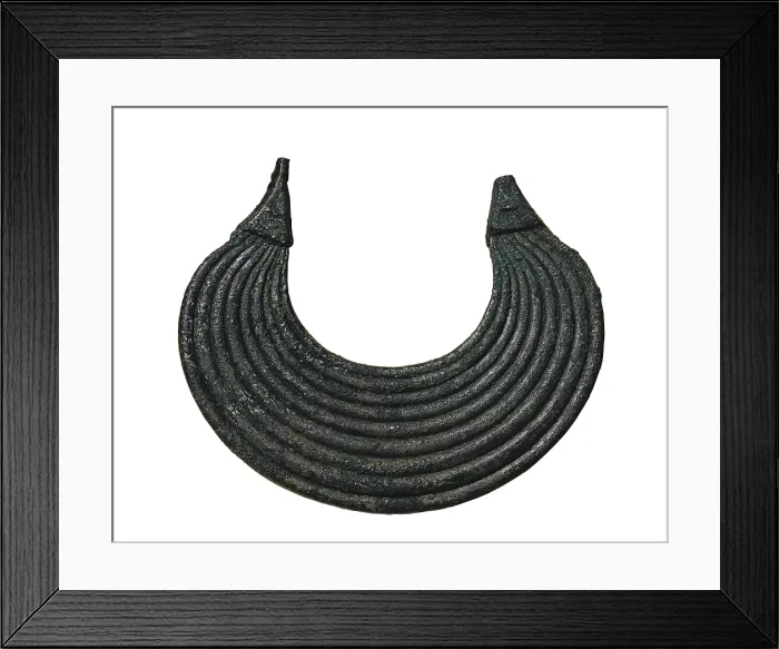 Framed Print : Torc. 1800 -1500 BC. Bronze Age. Talaiotic Culture. Decorative Arts. SPAIN. Barcelona. Archaeology Museum of Catalonia. Proc: SPAIN. MALLORCA. Llucmajor Framed Print : Torc. 1800 -1500 BC. Bronze Age. Talaiotic Culture. Decorative Arts. SPAIN. Barcelona. Archaeology Museum of Catalonia. Proc: SPAIN. MALLORCA. Llucmajor