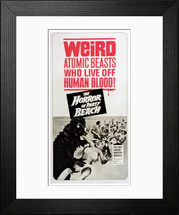 Framed Print : THE HORROR OF PARTY BEACH, 1964, TM and Copyright 20th Century Fox Film Corp. All rights reserved. / courtesy Everett Collection