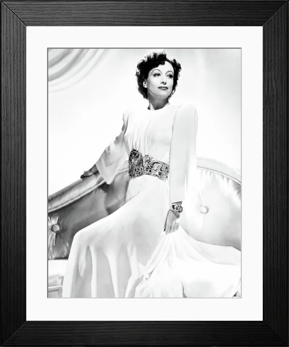 Framed Print : THE WOMEN, Joan Crawford, in a gown by Adrian, 1939