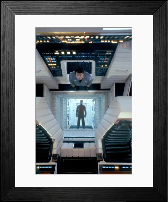 Framed Print : 2001: A SPACE ODYSSEY, Gary Lockwood, Kier Dullea, 1968
