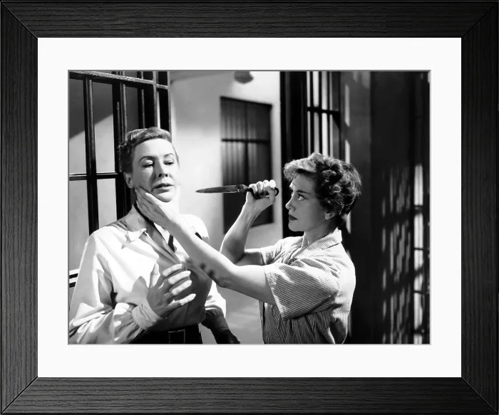 Framed Print : WOMEN'S PRISON, from left, Mae Clarke, Vivian Marshall, 1955