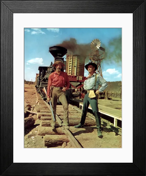 Framed Print : HOW THE WEST WAS WON, Henry Fonda, George Peppard, 1962 Framed Print : HOW THE WEST WAS WON, Henry Fonda, George Peppard, 1962