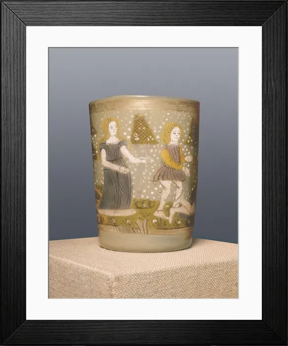 Framed Print : Fairfax Cup. s.XV. Wood, paper and enamel cup. Renaissance art. Quattrocento. Venetian school. Enamel. UNITED KINGDOM. London. Victoria and Albert Museum. Proc: ITALY. Venice Framed Print : Fairfax Cup. s.XV. Wood, paper and enamel cup. Renaissance art. Quattrocento. Venetian school. Enamel. UNITED KINGDOM. London. Victoria and Albert Museum. Proc: ITALY. Venice