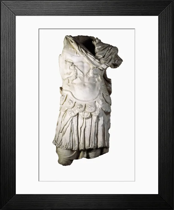 Framed Print : Roman emperoro in military dress (1st c. AD). Roman art. Early Empire. Sculpture on marble. SPAIN. Mrida.. National Museum of Roman Art. AISA / Everett Collection**US SALES ONLY** Framed Print : Roman emperoro in military dress (1st c. AD). Roman art. Early Empire. Sculpture on marble. SPAIN. Mrida.. National Museum of Roman Art. AISA / Everett Collection**US SALES ONLY**
