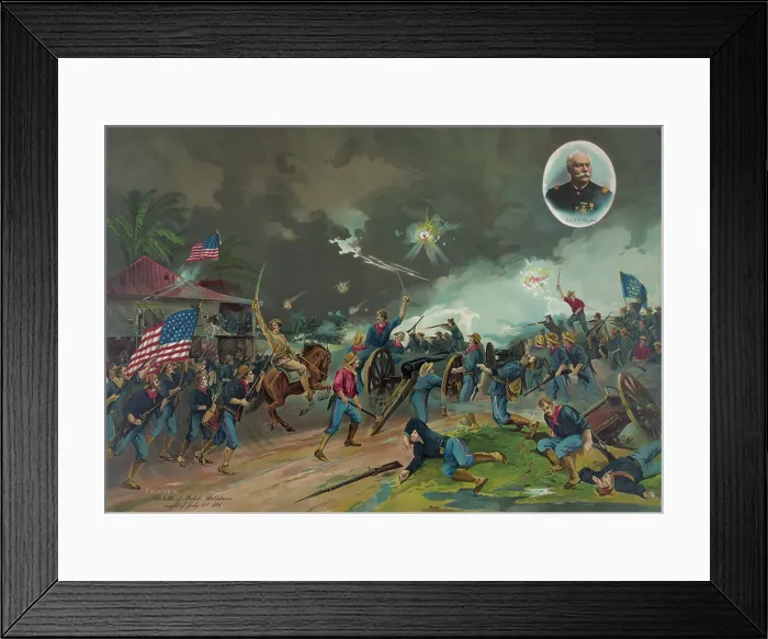 Framed Print : Battle of Malate, Philippine Islands, on the night of July 31, 1898, during the Spanish American War Framed Print : Battle of Malate, Philippine Islands, on the night of July 31, 1898, during the Spanish American War