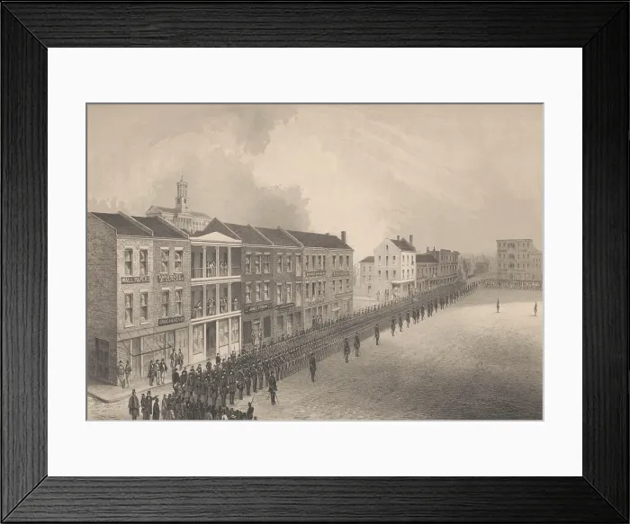 Framed Print : Nashville, Tennessee, was the first Confederate state capital to fall into Union hands after the rebels evacuated to Alabama, in Feb. 1862 Framed Print : Nashville, Tennessee, was the first Confederate state capital to fall into Union hands after the rebels evacuated to Alabama, in Feb. 1862