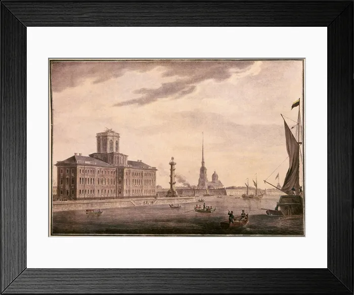 Framed Print : Saint Petersburg. Academy of Sciences, 19th c. Litography. FRANCE. Paris. National Library. AISA / Everett Collection**US SALES ONLY**