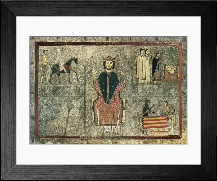 Framed Print : AISA / Everett Collection JOAN, called 'Maestro Joan' (13th century). Altar Frontal from Cha. 2nd half s.XIII