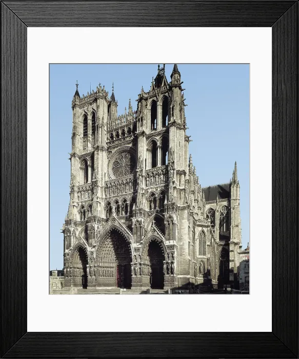 Framed Print : Notre-Dame Cathedral of Amiens. 1220-1402. FRANCE. Amiens. Notre Dame cathedral. Faade (13th c.). Gothic art. Architecture. AISA / Everett Collection**US SALES ONLY** Framed Print : Notre-Dame Cathedral of Amiens. 1220-1402. FRANCE. Amiens. Notre Dame cathedral. Faade (13th c.). Gothic art. Architecture. AISA / Everett Collection**US SALES ONLY**