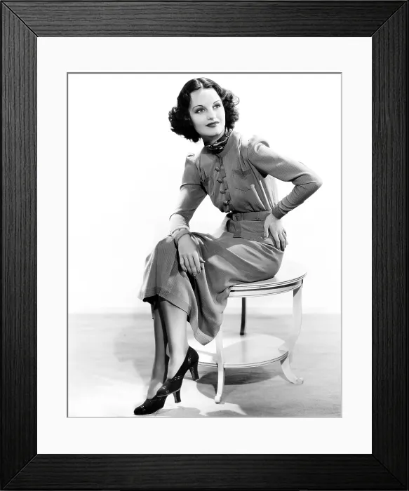 Framed Print : WOMAN-WISE, Rochelle Hudson, in a terra-cotta silk crepe dress, 1937. TM & Copyright 20th Century Fox Film Corp. All rights reserved / courtesy Everett Collection