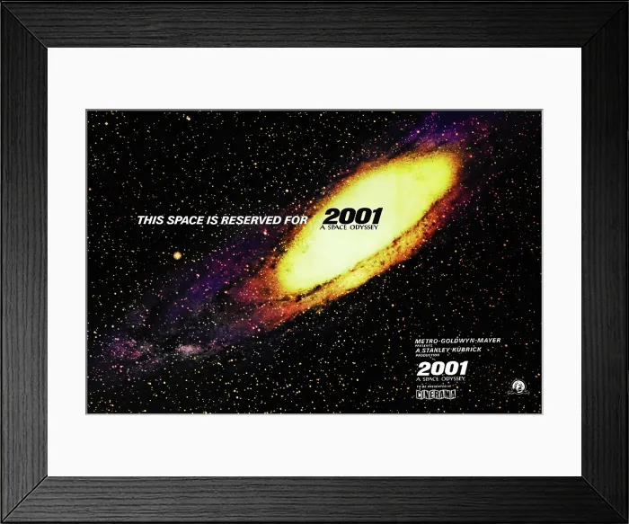 Framed Print : 2001: A SPACE ODYSSEY, US lobbycard, 1968