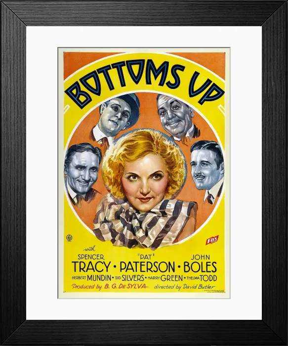 Framed Print : BOTTOMS UP, clockwise from bottom left: Spencer Tracy, Sid Silvers, Herbert Mundin, John Boles, Pat Paterson, 1934, TM and Copyright 20th Century Fox Film Corp