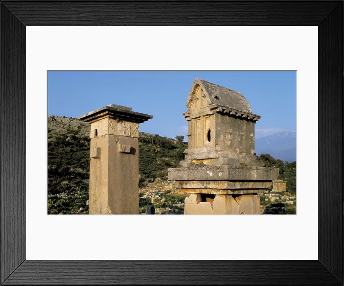 Framed Print : TURKEY. MEDITERRANEAN COAST. ANTALYA. Xanthus. Harpy Tomb (480 BC). AISA / Everett Collection**US SALES ONLY**