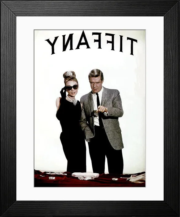 Framed Print : BREAKFAST AT TIFFANY'S, Audrey Hepburn, George Peppard, 1961 Framed Print : BREAKFAST AT TIFFANY'S, Audrey Hepburn, George Peppard, 1961