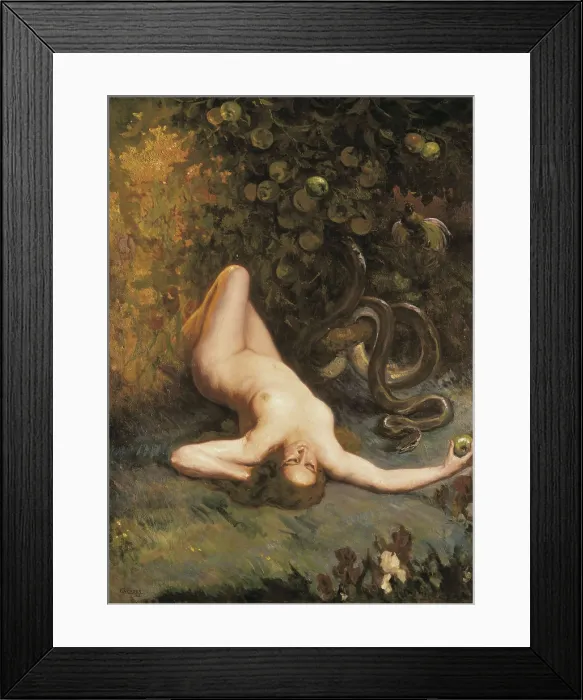 Framed Print : VERGER FIORETTI, Carlos (1872-1929). Eve. 1922. Oil on canvas. SPAIN. Valencia. San Pio V Fine Arts Museum. AISA / Everett Collection.**US SALES ONLY**