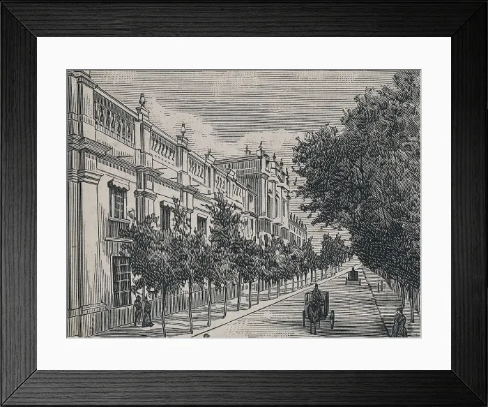 Framed Print : Chile (1883). Santiago de Chile. Palacio de la Moneda (Mint Palace), seat of the government. Etching. AISA / Everett Collection**US SALES ONLY** Framed Print : Chile (1883). Santiago de Chile. Palacio de la Moneda (Mint Palace), seat of the government. Etching. AISA / Everett Collection**US SALES ONLY**
